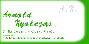 arnold nyolczas business card